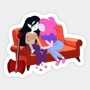 Marceline and Bubblegum Bubbline Sticker